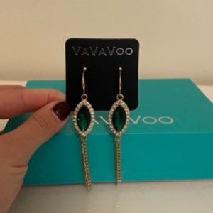 Vavavoo Green Hanging Earrings